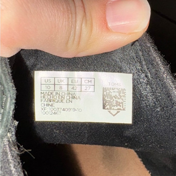 Toms Esme Black Leather Ankle Heeled Boots - Picture 6 of 6